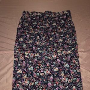 Floral pencil skirt